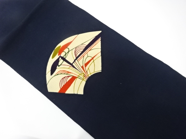 JAPANESE KIMONO / NAGOYA OBI / SILK / KATAZOME / TSUMUGI / WOVEN JIGAMI & FLOWERS